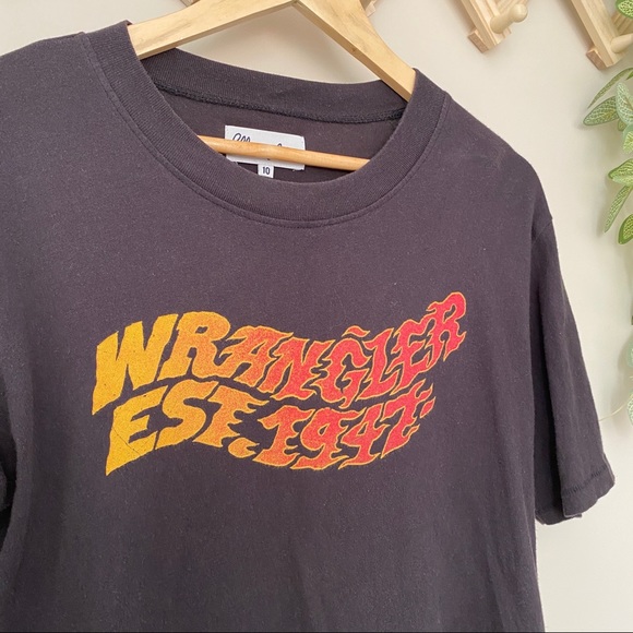 Wrangler Size 10 Cropped T-Shirt - Picture 4 of 7